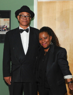 Verdell Adams poses with Patrice Rushen